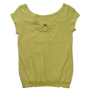 NWT Gap Wooden Ring Gathered Top